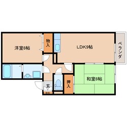 大和高田駅 徒歩13分 2階の物件間取画像